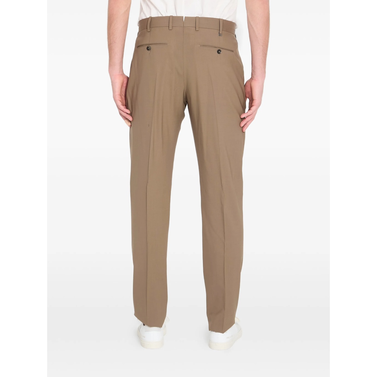 pleated virgin wool trousers - Img 4