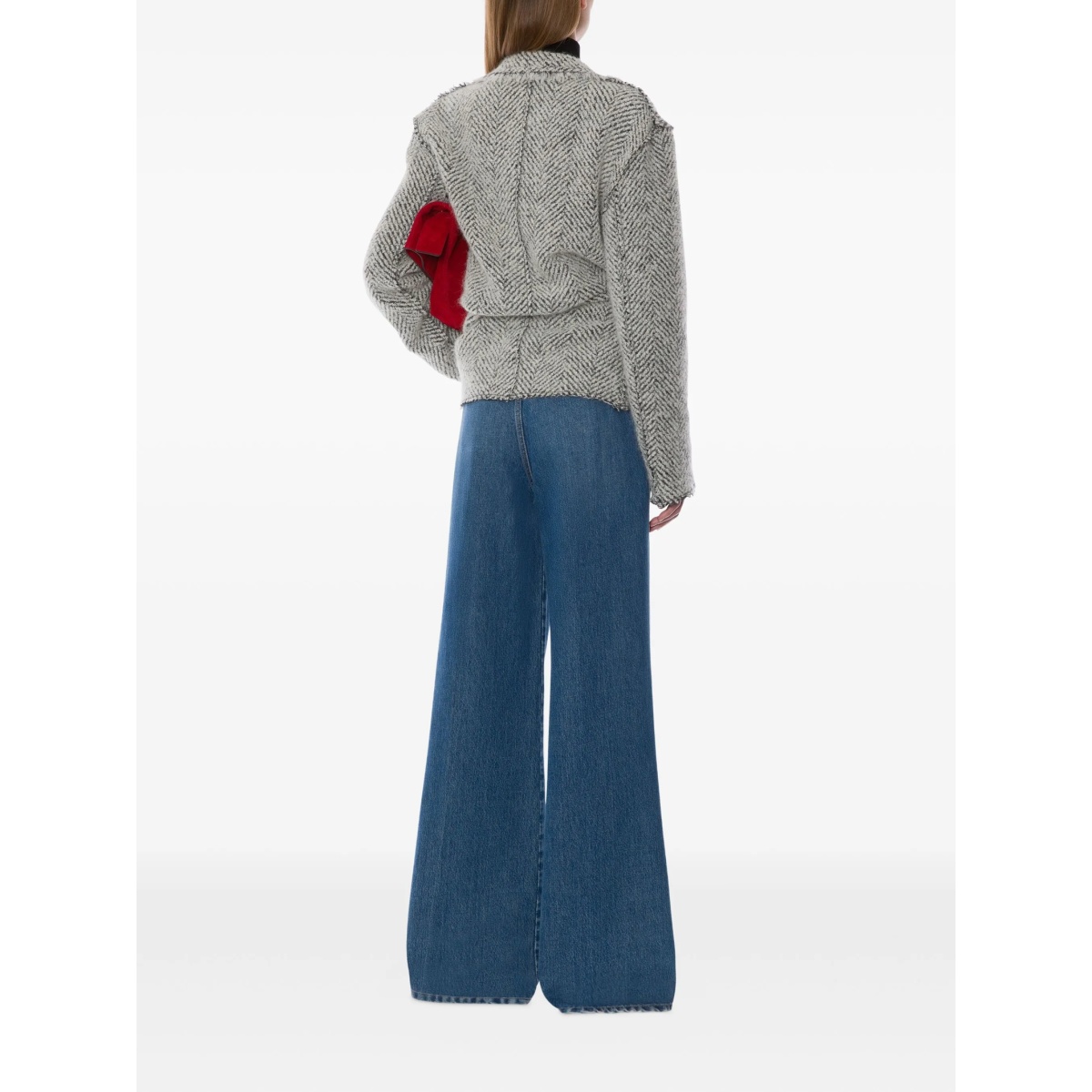 pleated wide-leg jeans - Img 3