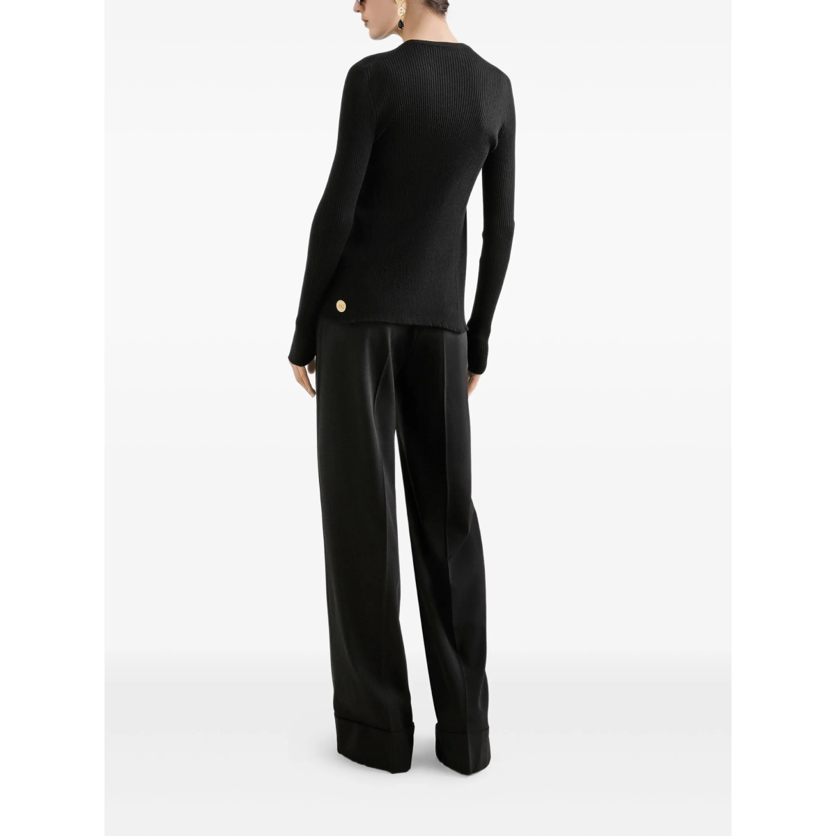 pleated wide-leg trousers - Img 3