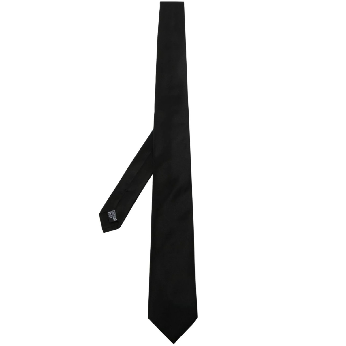 pointed silk tie