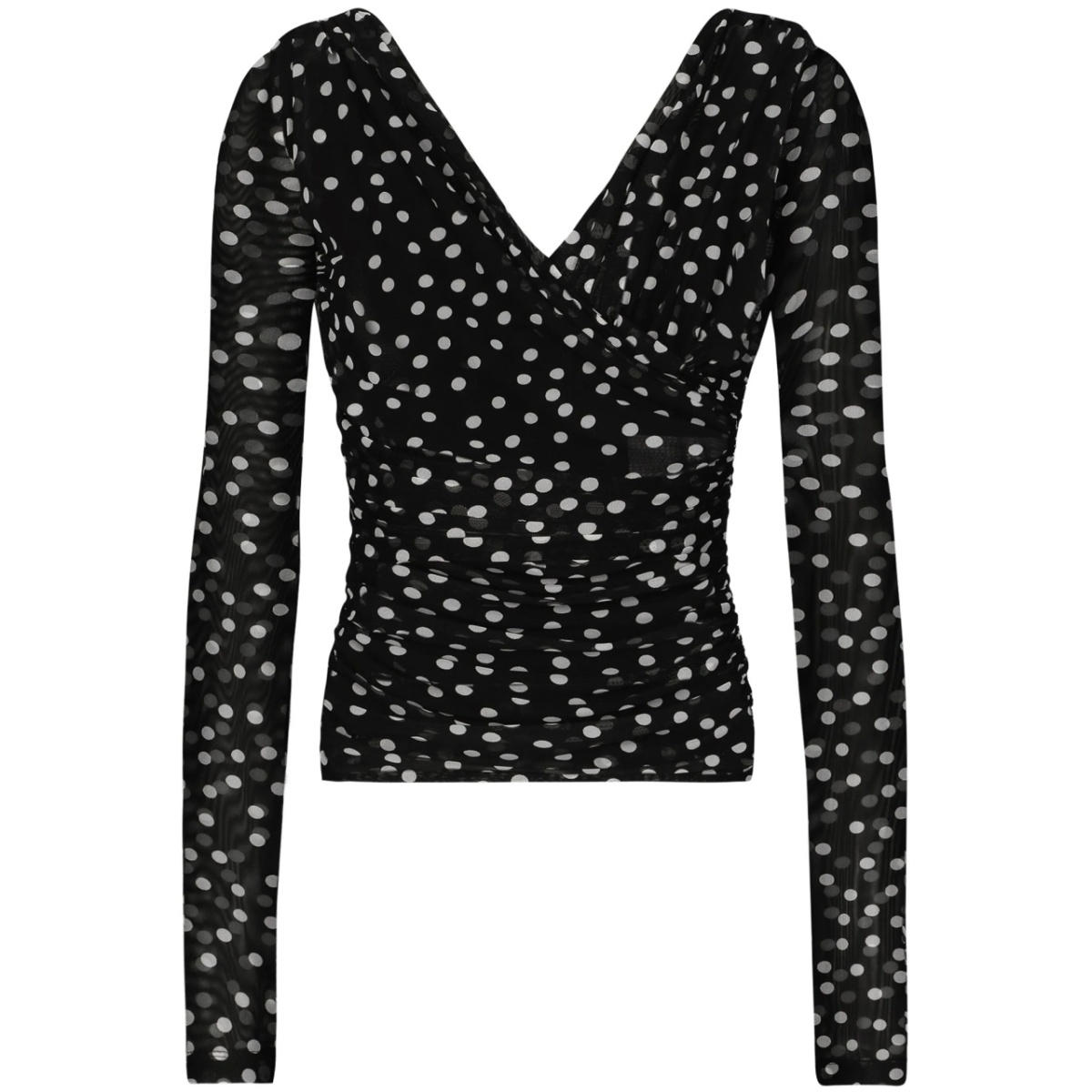 polka-dot tulle top