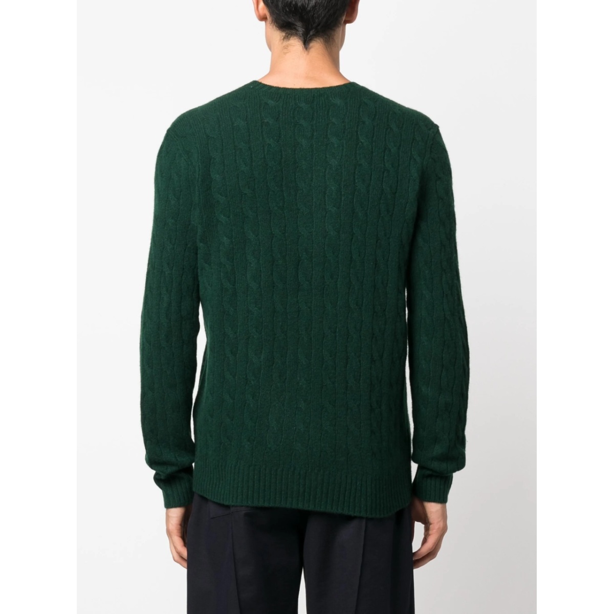Polo Pony-motif cable-knit jumper - Img 4