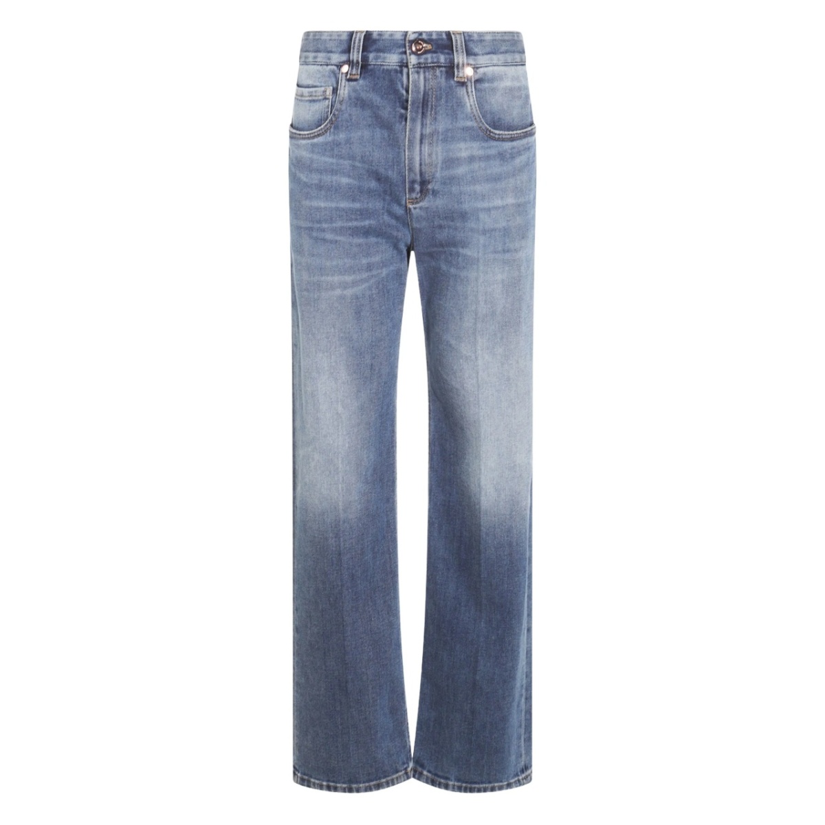 pressed-crease jeans