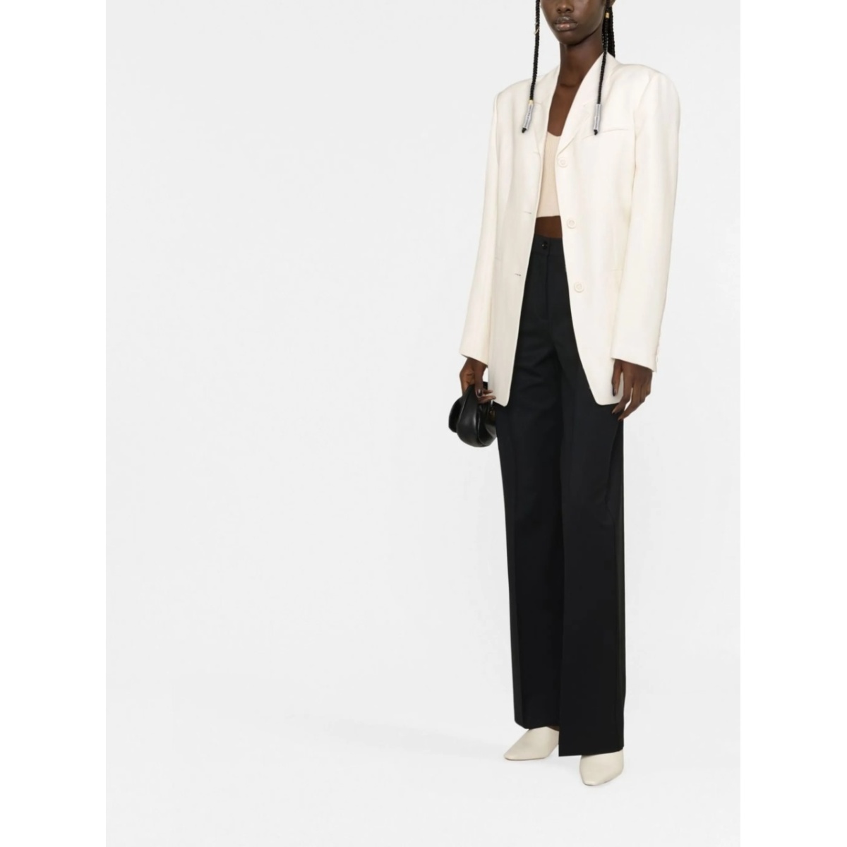 pressed-crease tailored trousers - Img 2