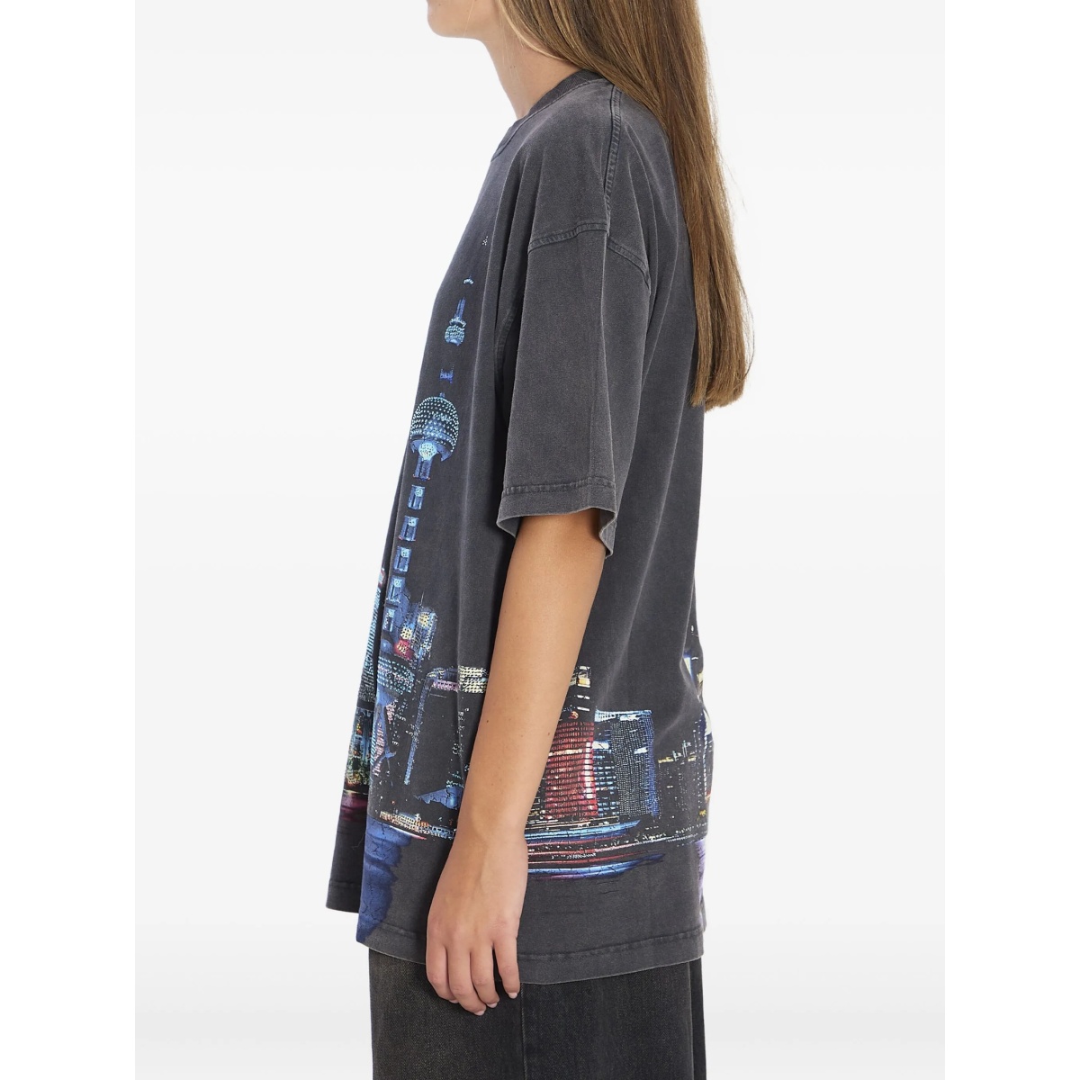 printed rhinestone-embellished T-shirt - Img 3