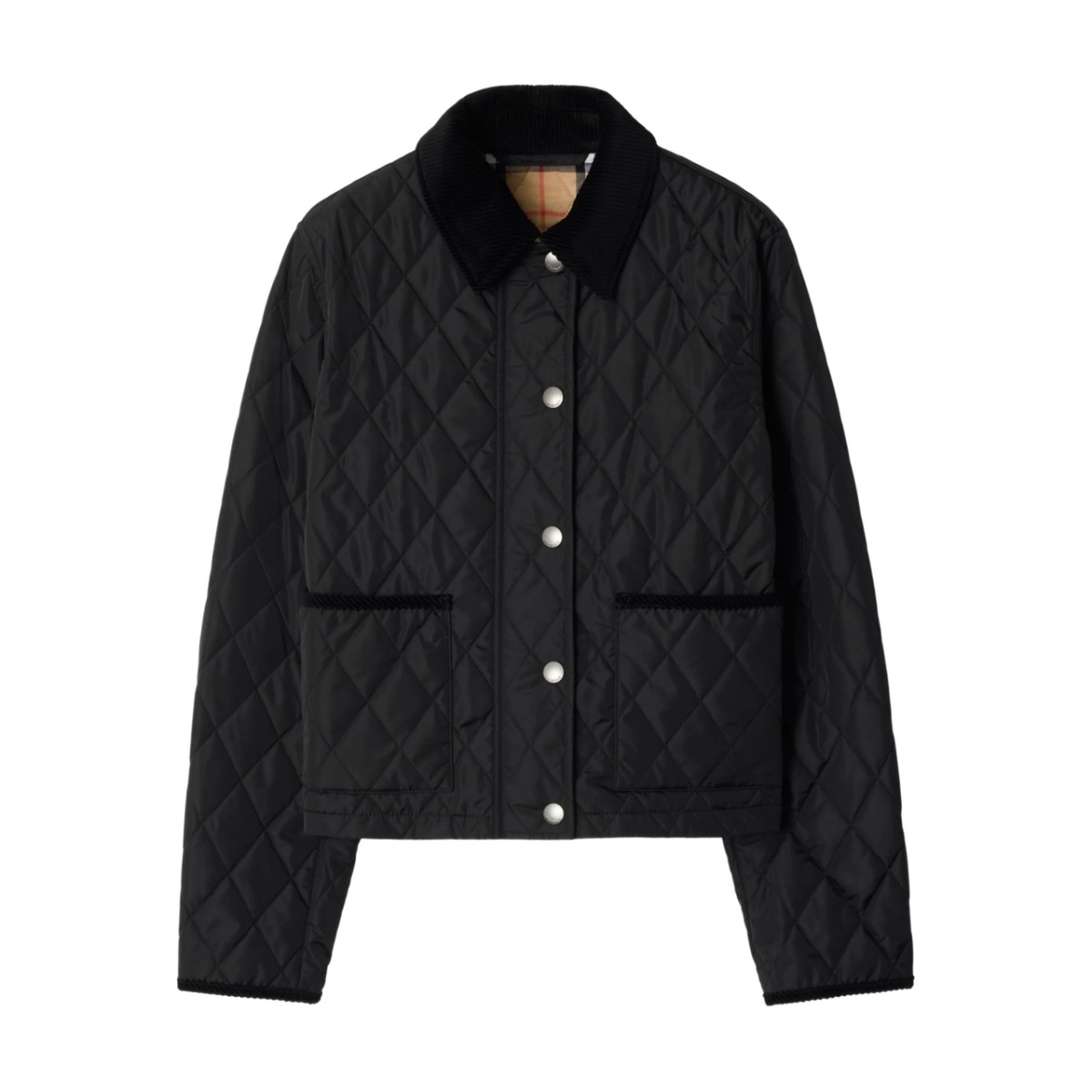 quilted cropped jacket