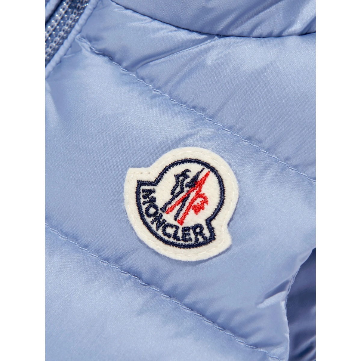 quilted logo-patch gilet - Img 3