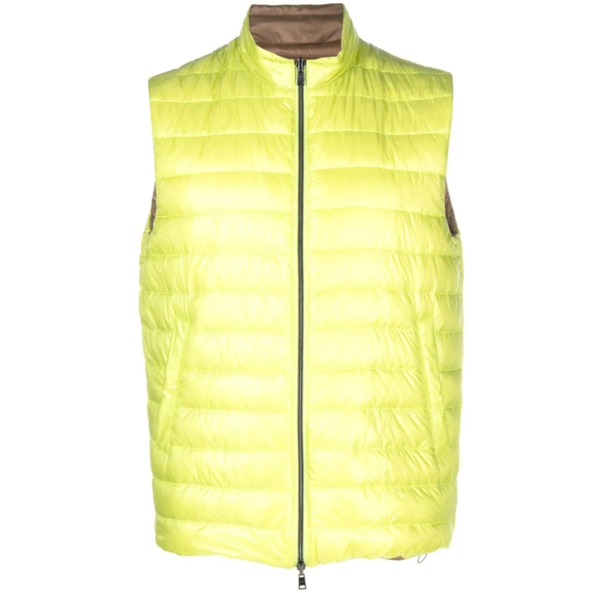 quilted reversible down gilet