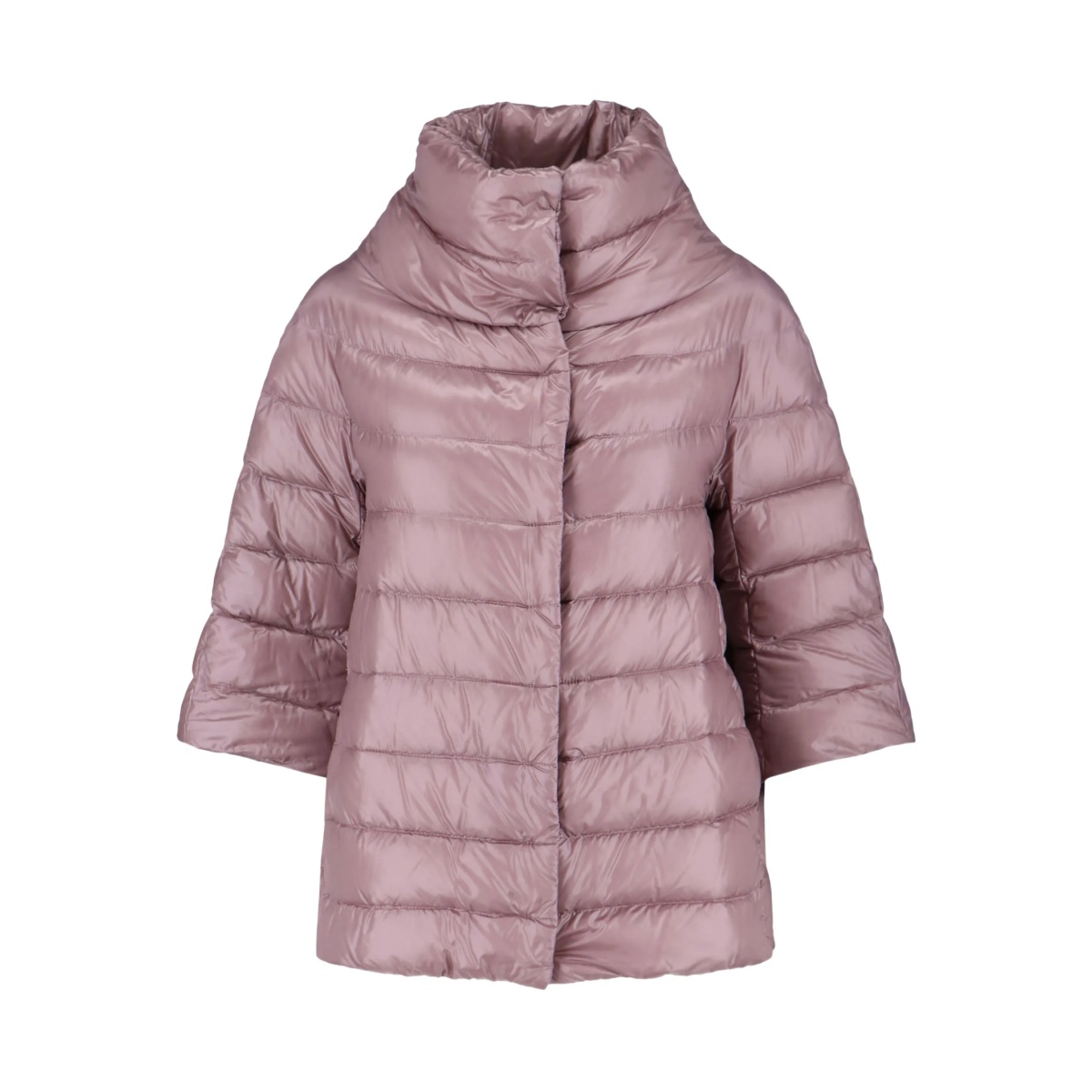 quilted turtleneck puffer coat