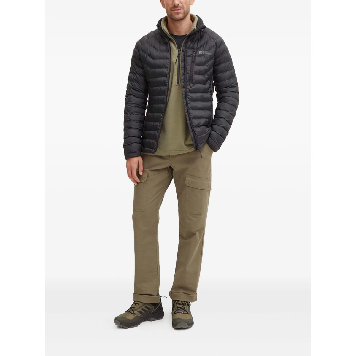 quilted zip-fastening performance jacket - Img 2