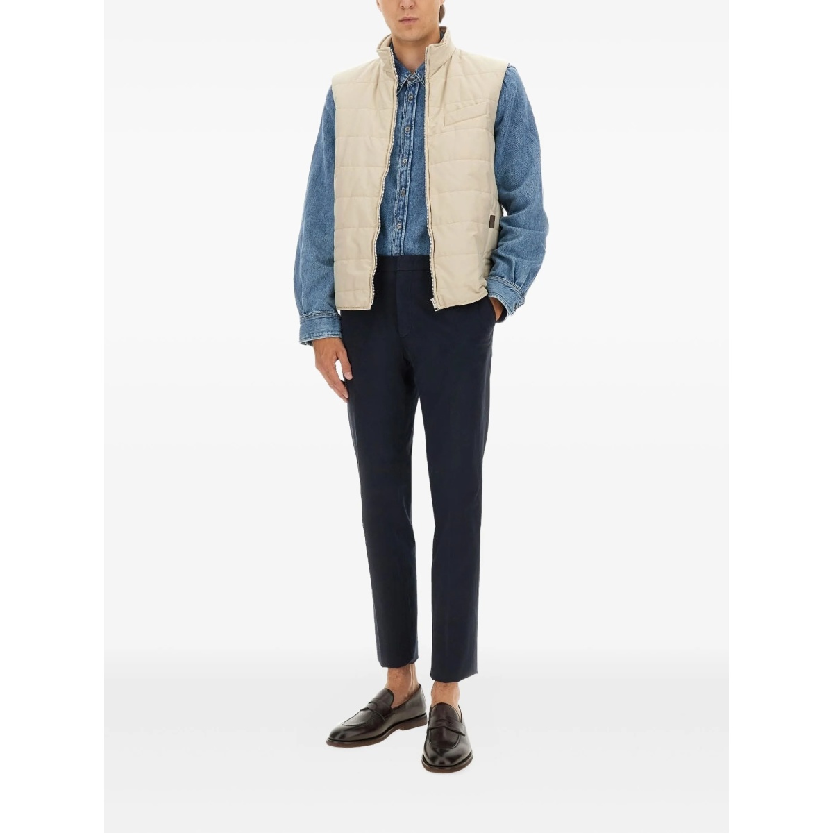 quilted zipped gilet - Img 2