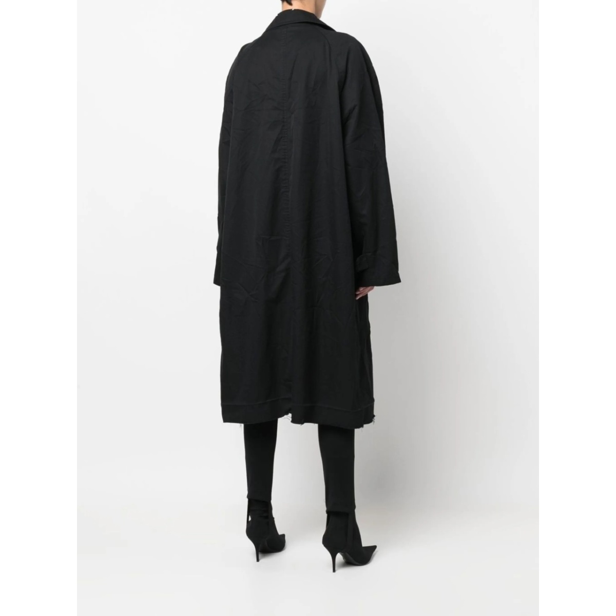 raw-edge trench coat - Img 4