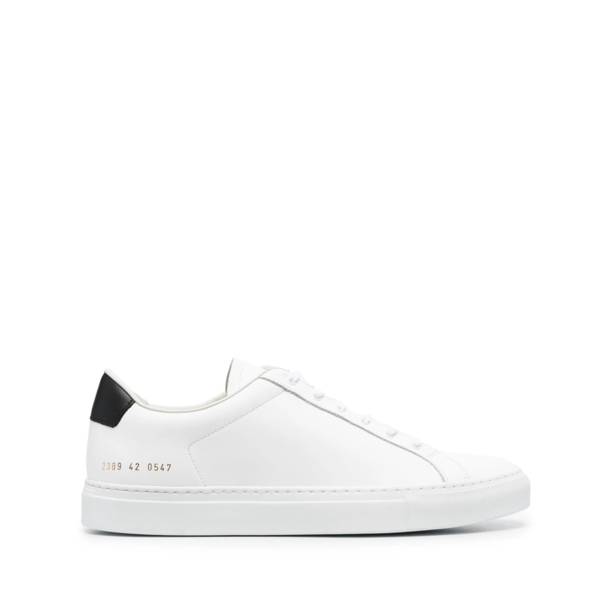 Retro leather sneakers