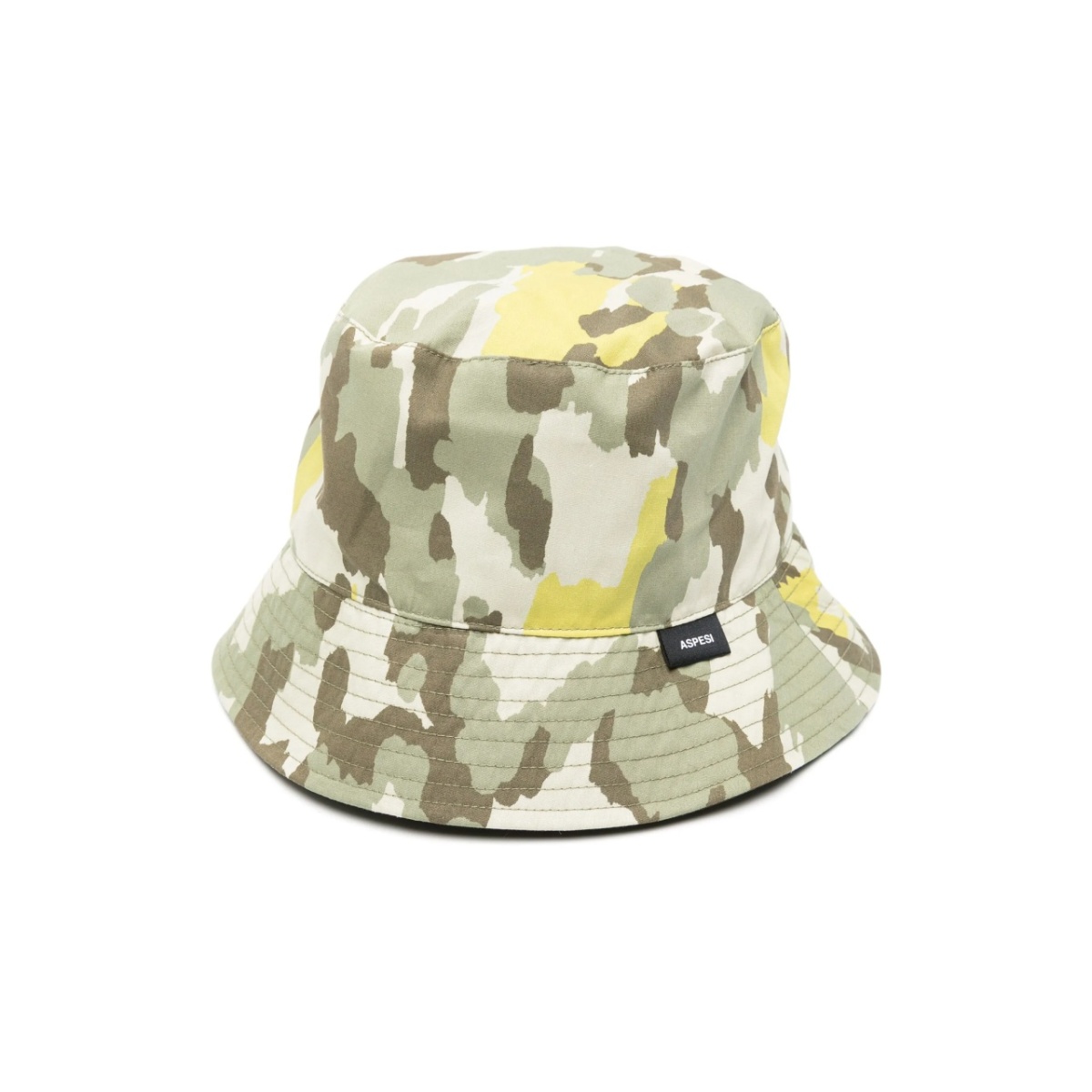 reversible camouflage-print bucket hat