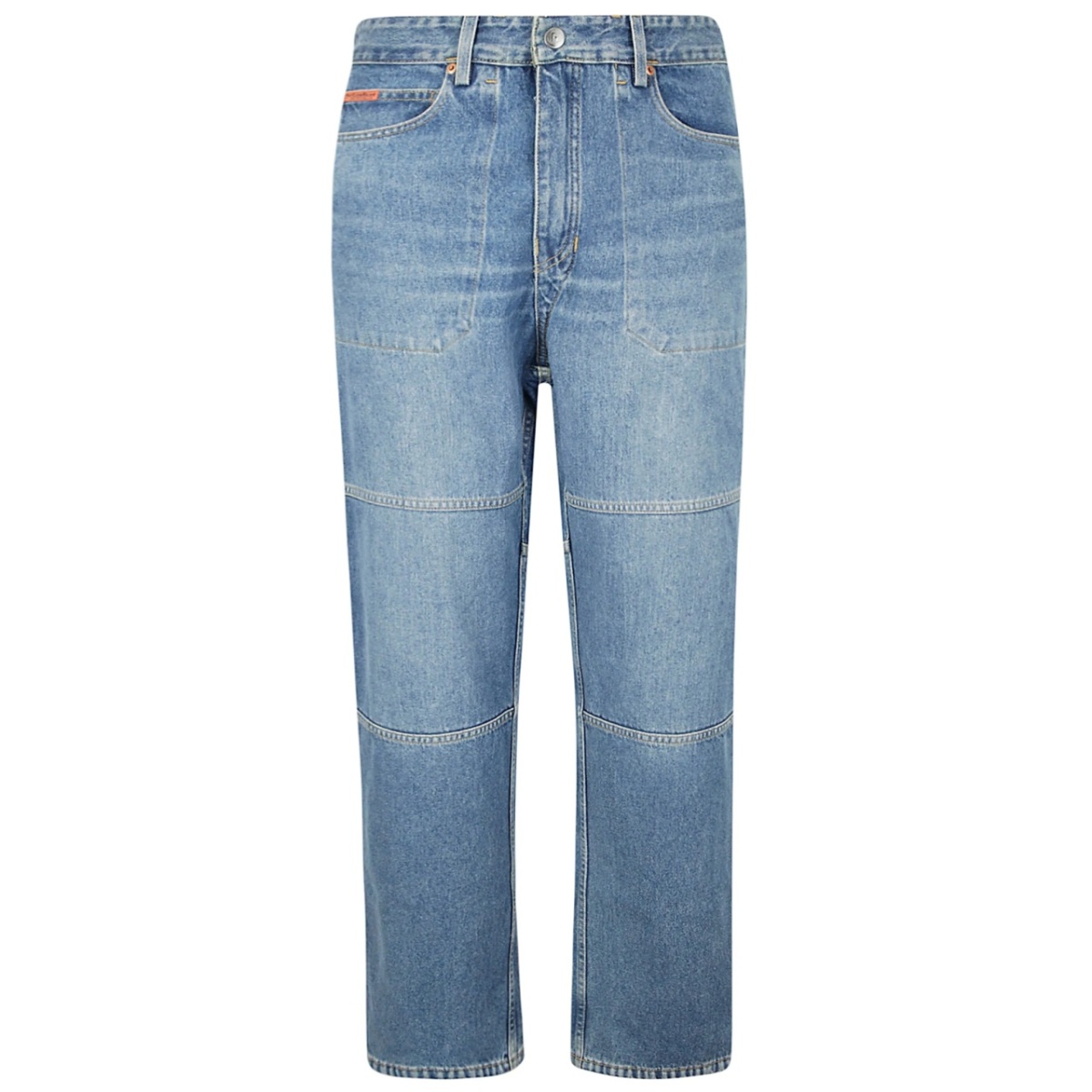 reversible camouflage-print jeans