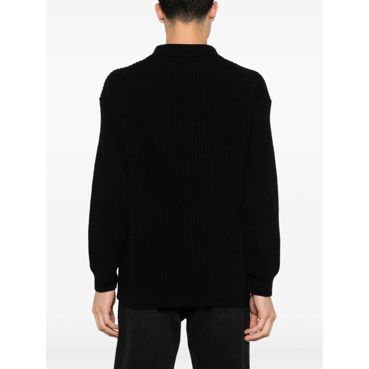 ribbed-knit polo shirt - Img 4