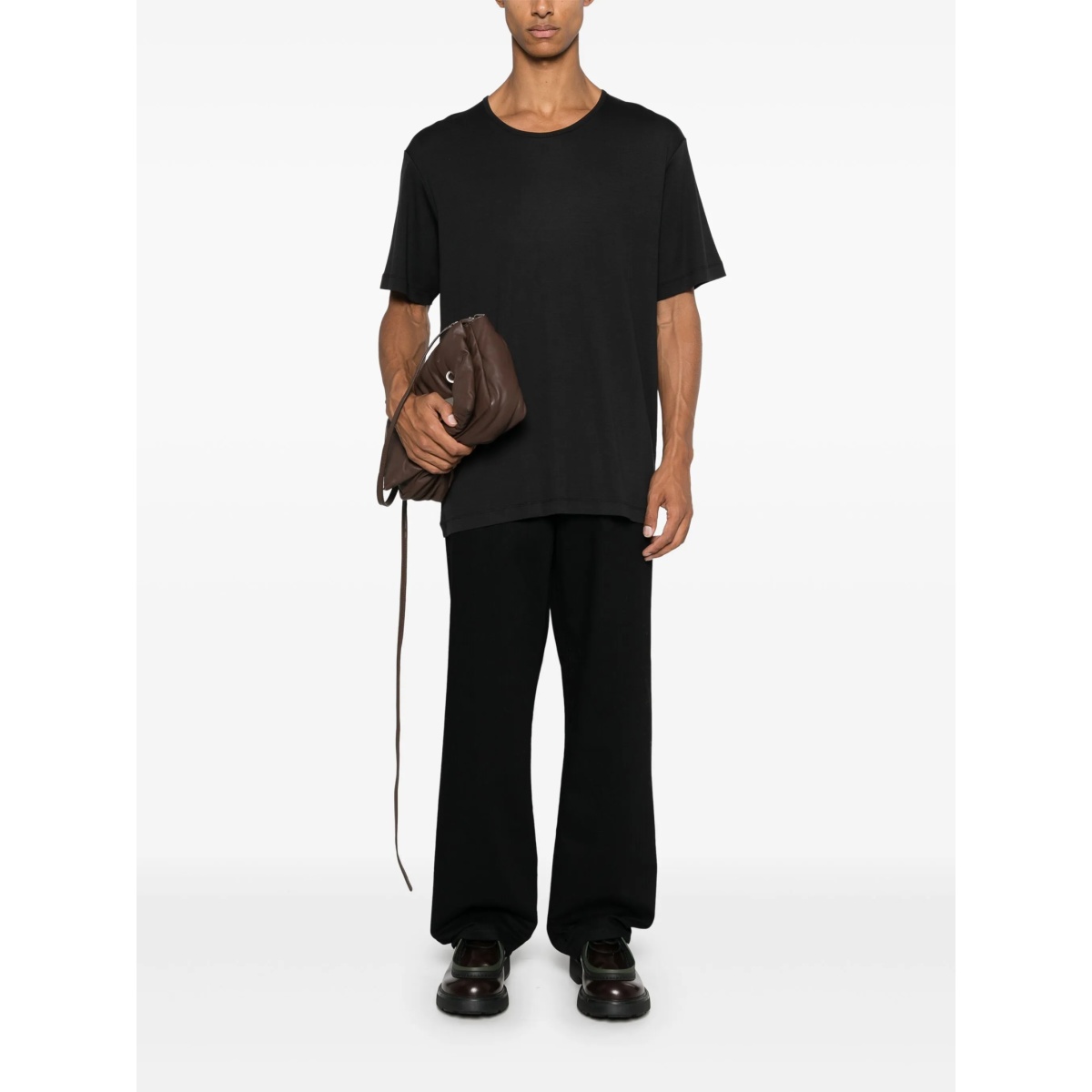 ribbed U-neck T-shirt - Img 2