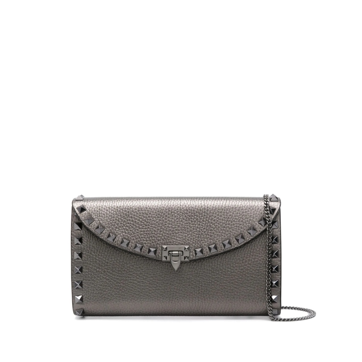 Rockstud clutch bag