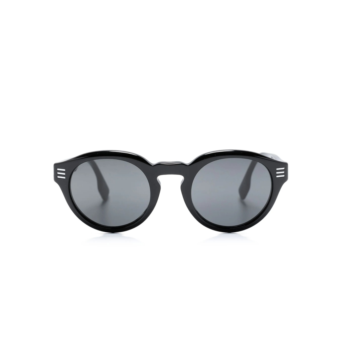 round-frame stud-detailed sunglasses
