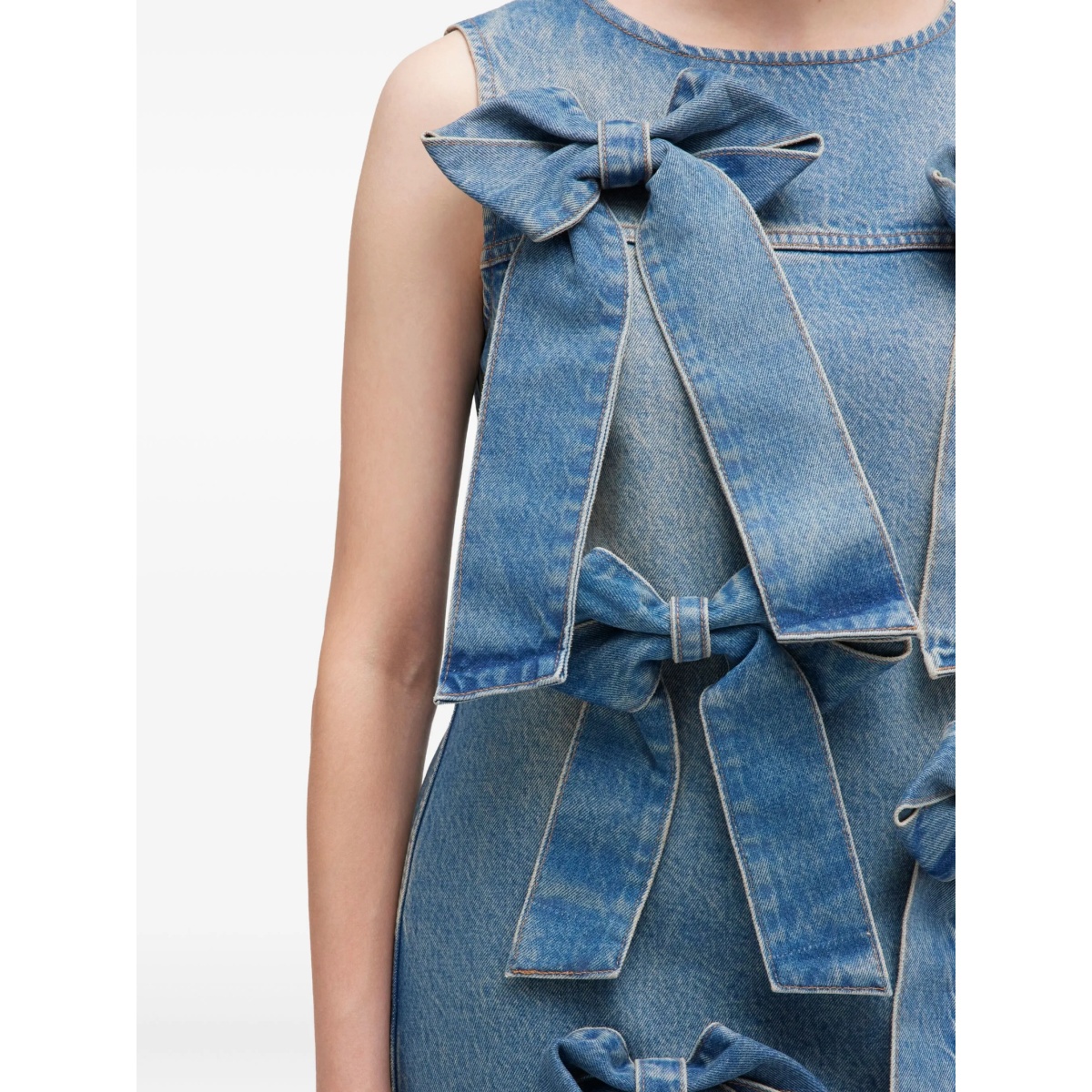 round-neck midi dress - Img 4