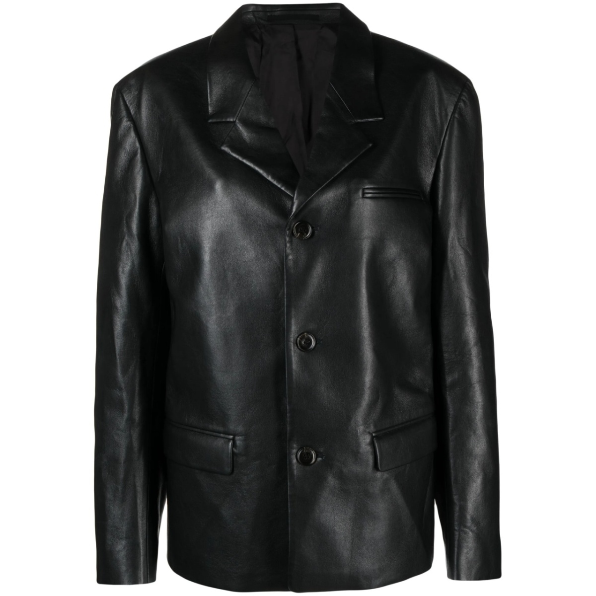 Rox regenerated-leather blazer