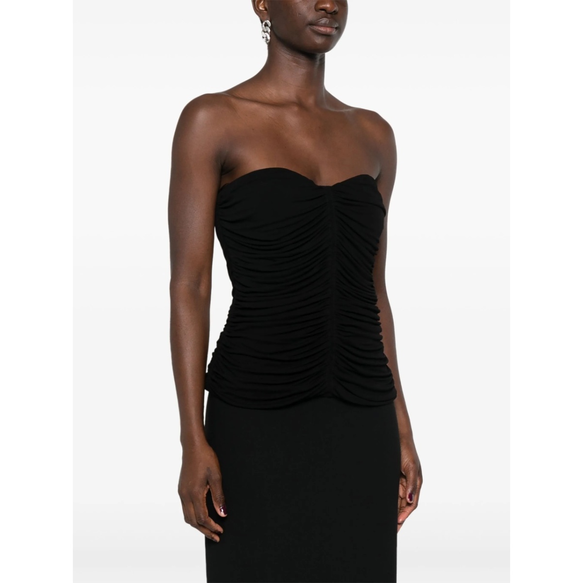 ruched strapless top - Img 3