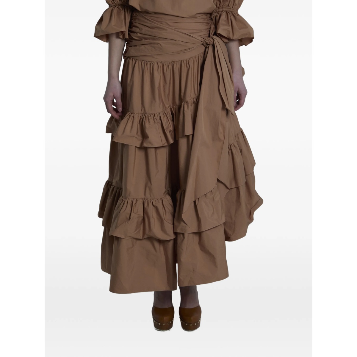 ruffled tiered midi skirt - Img 2