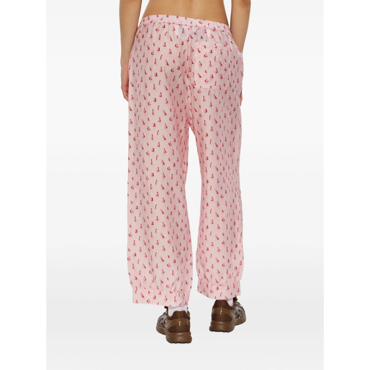 sailboat print trousers - Img 4