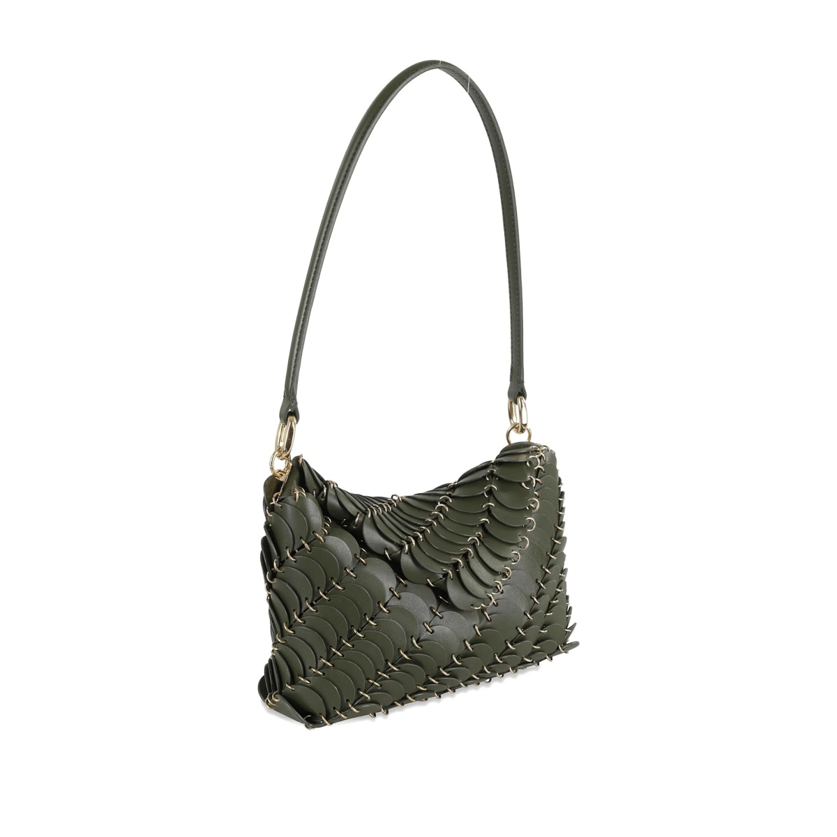 scale-detail shoulder bag - Img 3