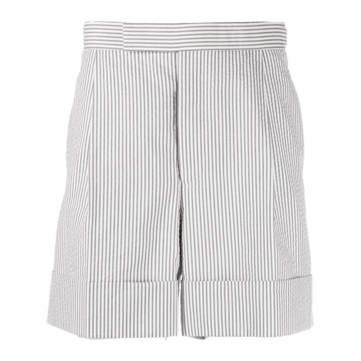 seersucker striped tailored shorts