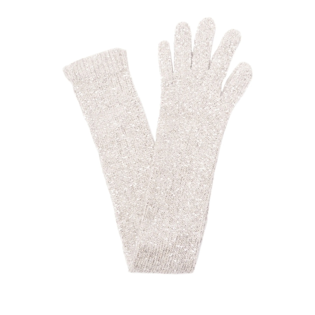 sequin-embellished gloves