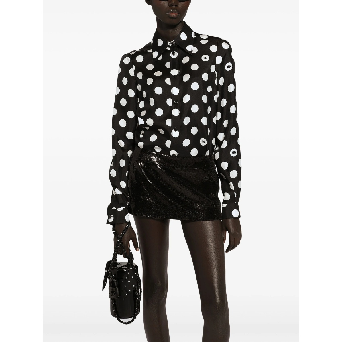 sequined low-rise miniskirt - Img 4