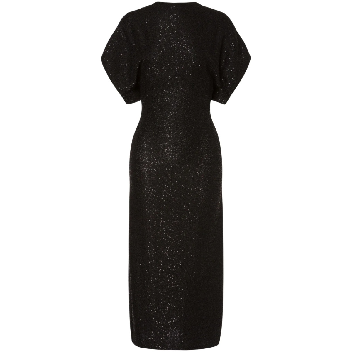 sequinned knitted midi dress
