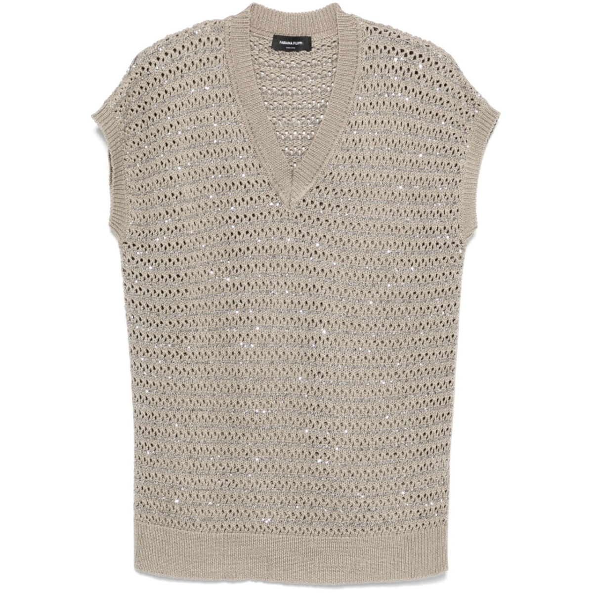 sequinned vest