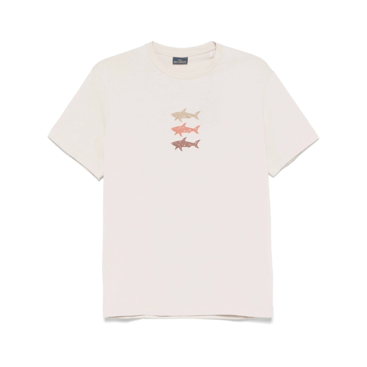 shark-print T-shirt