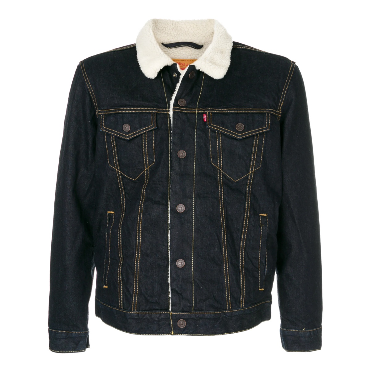 shearling denim jacket