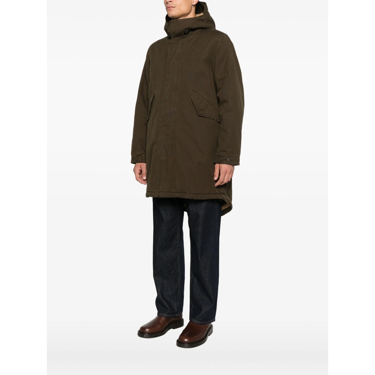 shearling-trim hooded jacket - Img 3