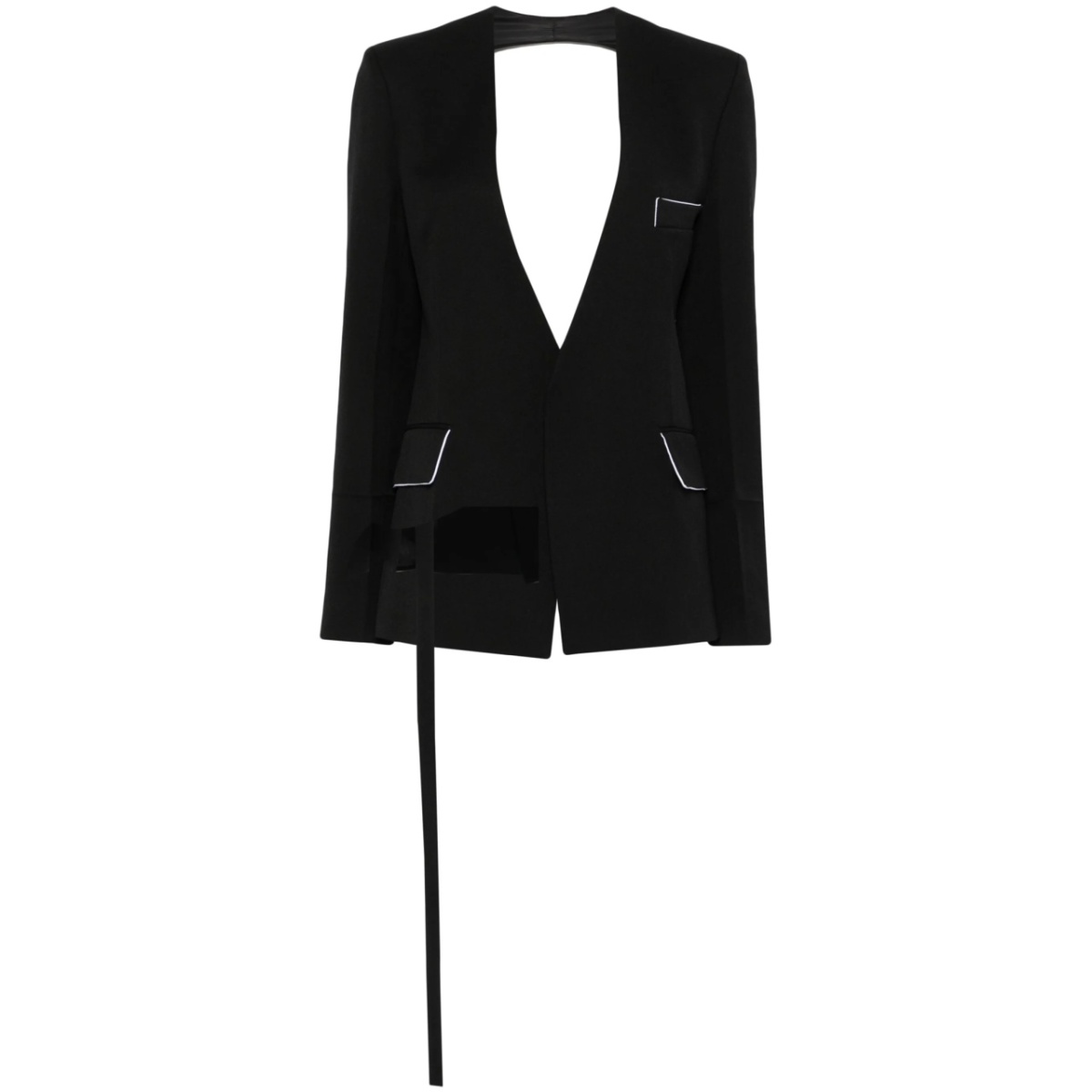 Shrunken Collarless jacket