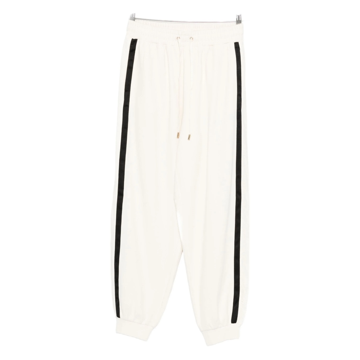 side-stripe cotton trousers