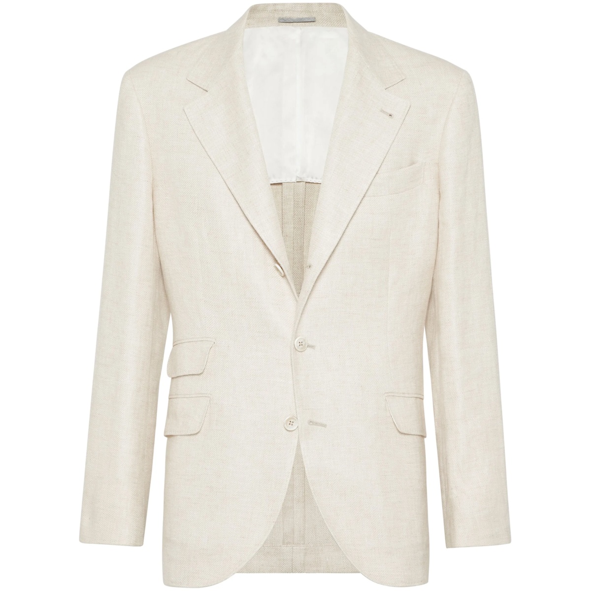 single-breasted twill blazer