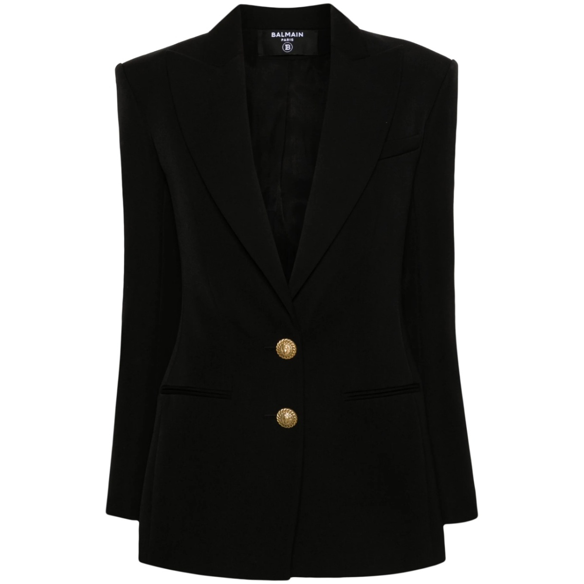 single-breasted virgin wool blazer