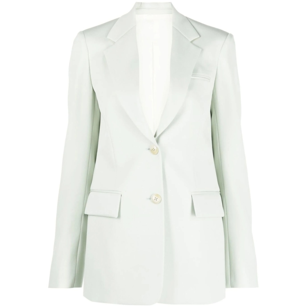 single-breasted virgin wool blazer