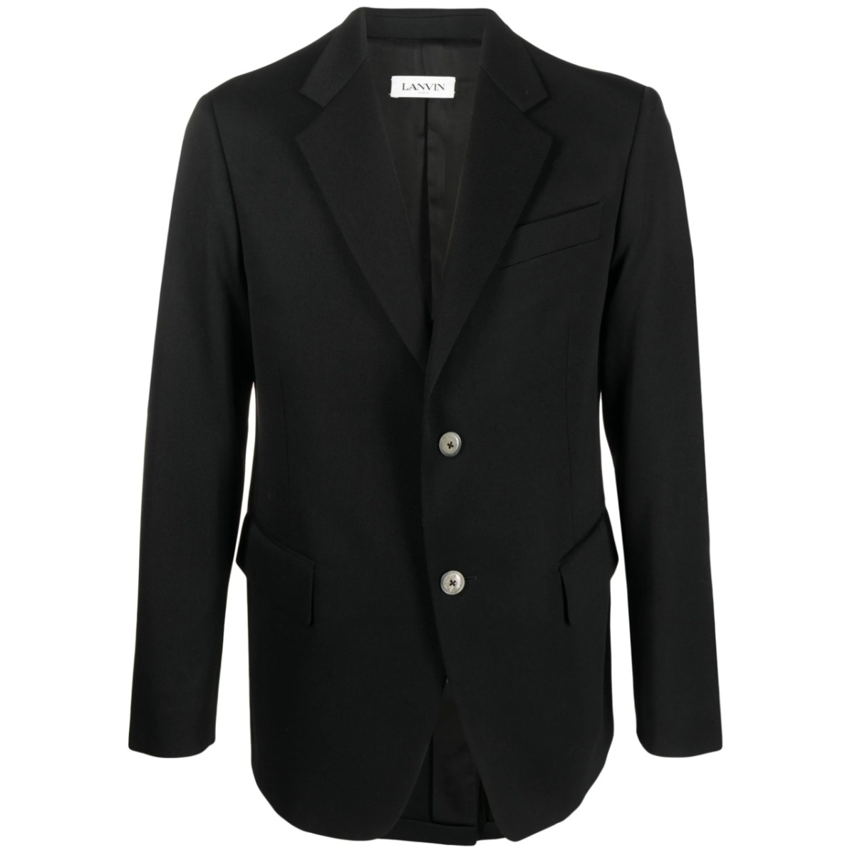 single-breasted wool blazer