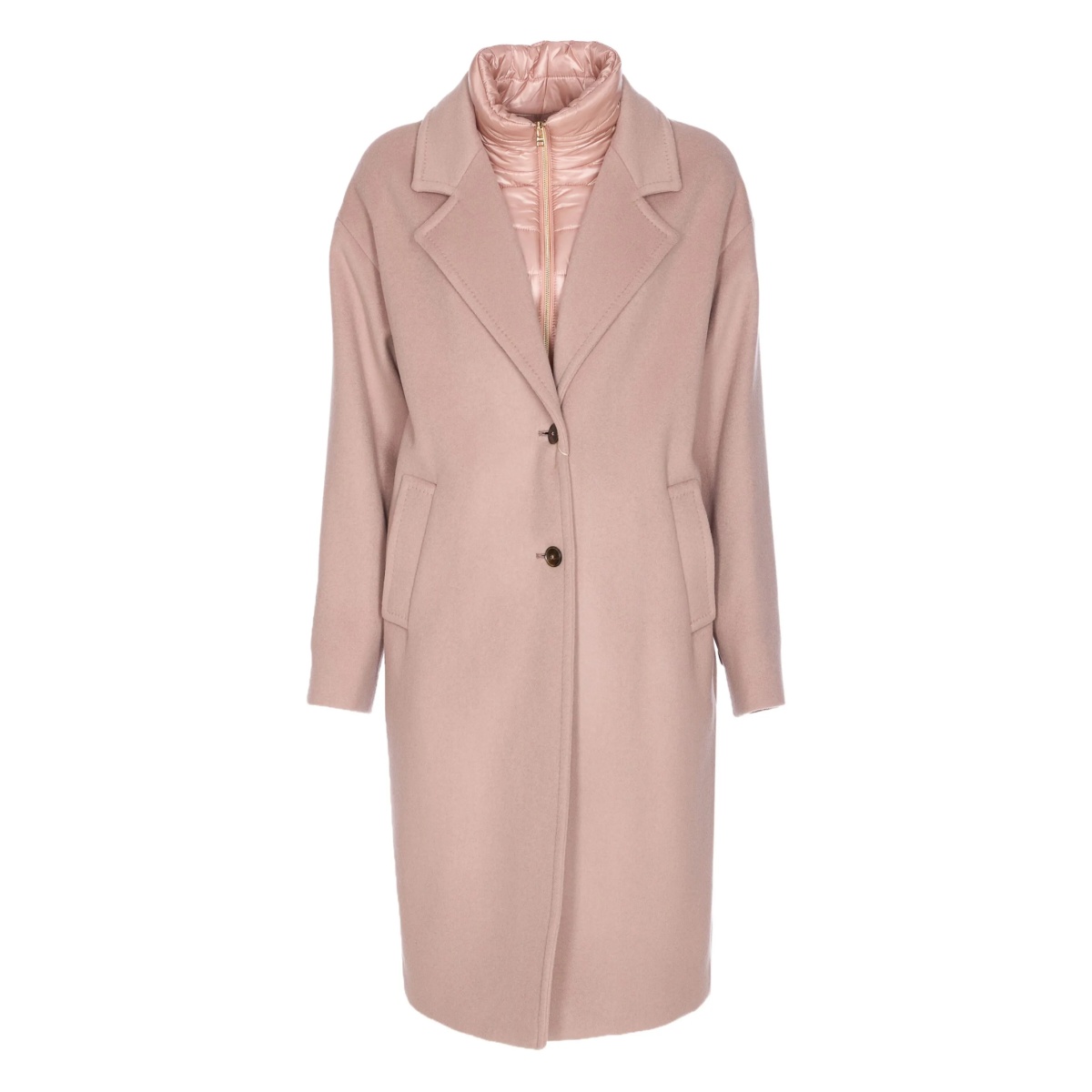 single-breasted wool coat