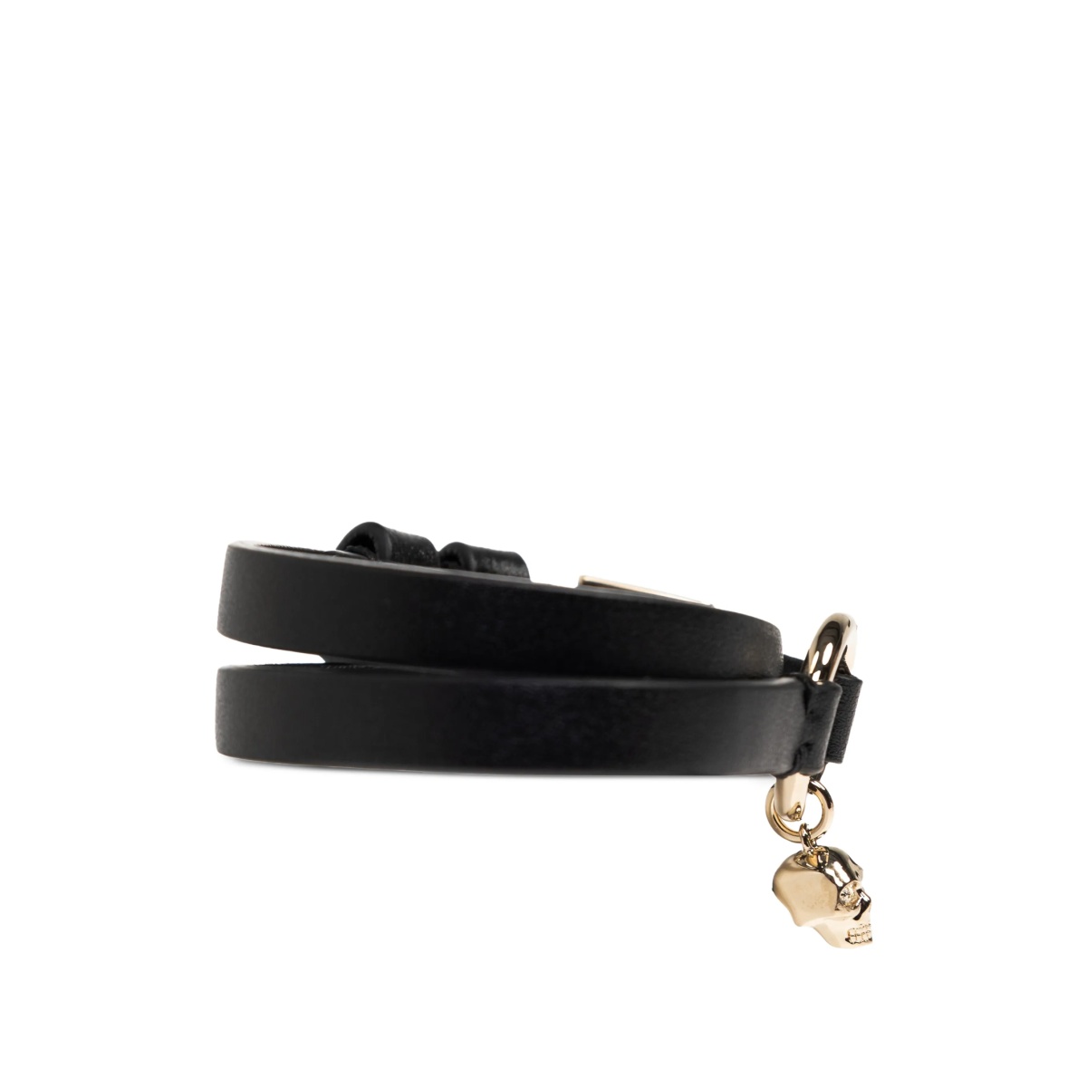 skull-charm leather bracelet - Img 3