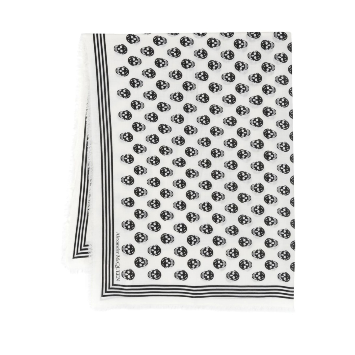 skull-print scarf