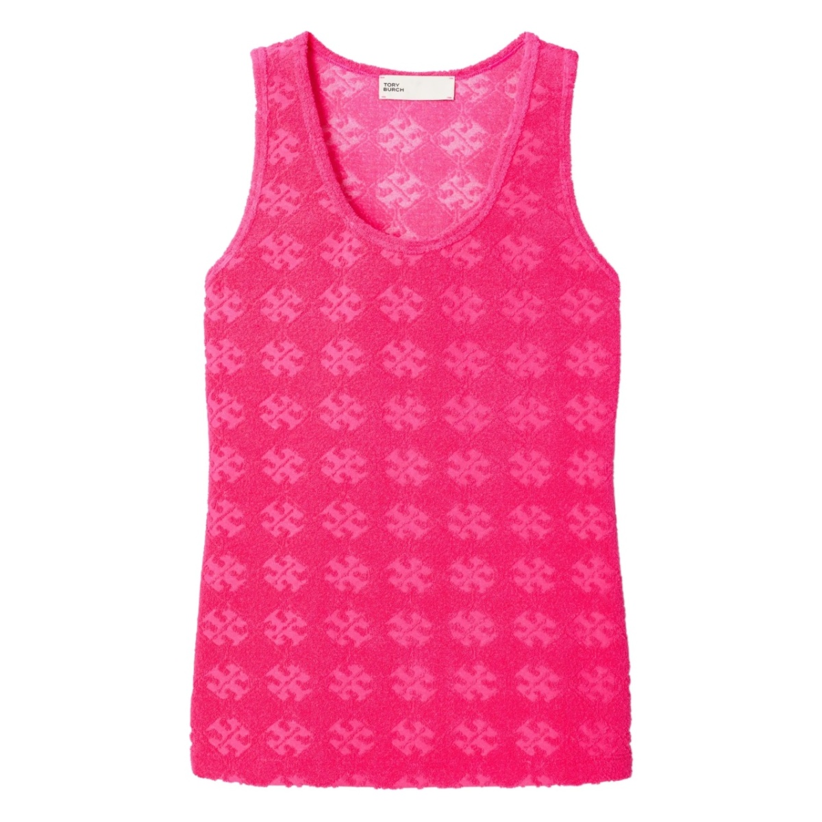sleeveless textured tank top