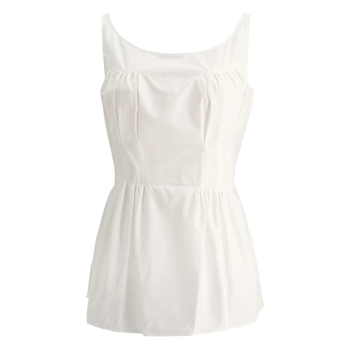 sleeveless tie-waist top