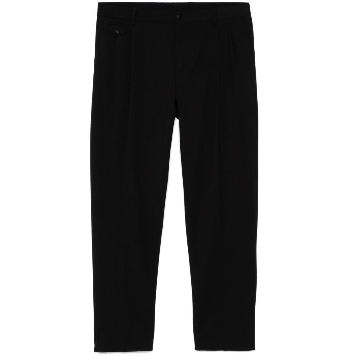 slim-fit tailored trousers