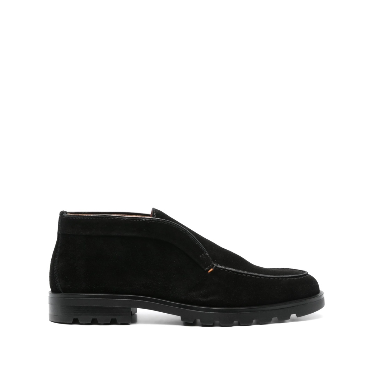 slip-on suede boots